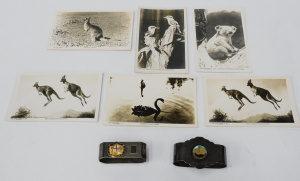 Lot 63 - Sml vintage group incl Australian Wild Life Postcards B&W & 2 x