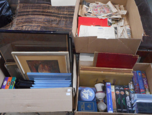 Lot 91 - 3 x Boxes Assorted Items, incl Royal Worcester Egg Coddler, Jasperware