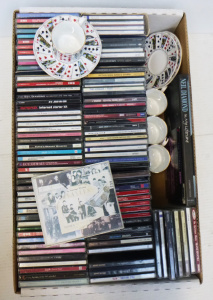 Lot 100 - Box Lot CDs - incl The Beatles, The Bee Gees, & Elizabethan Cups &