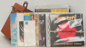 Lot 115 - Box lot of Vintage Vinyl LPs & 45rpm Records incl Chuck Berry, Boz