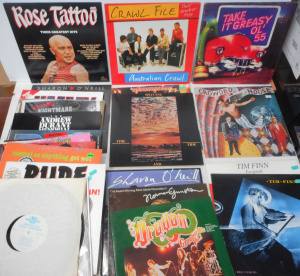 Lot 153 - Large Group Australian & New Zealand Vinyl LP Records, incl Rose T