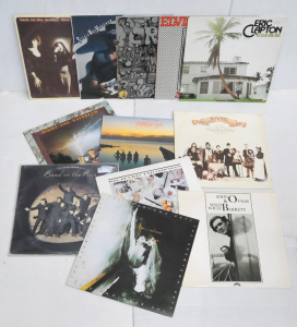 Lot 157 - Lot of Vintage Vinyl LP Records incl Eric Clapton, Elvis Costello, Cre