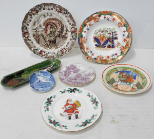 Lot 180 - Group lot vintage ceramics incl Aesthetic movement Imari style Bowl (a