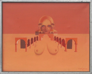 Lot 190 - Clive Dickson (1953 - ) Framed Oil on Canvas - The Apparition - Signed