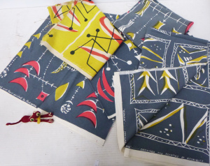 Lot 209 - Small lot of Atomic MCM fabric off cuts incl Olympia & Syncopation