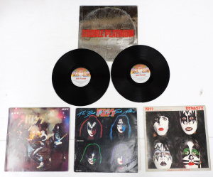 Lot 211 - Group KISS Vinyl LP Records - Double Platinum, Alive!, Dynasty, Best o