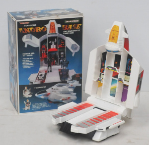 Lot 232 - Vintage Boxed Blue-Box Androform Convertible Andro Base & Space Sh