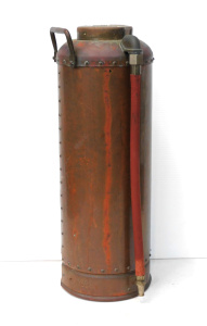 Lot 233 - Vintage Copper Simplex Fire Extinguisher - Wormald Security 51cm H
