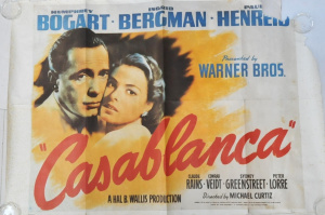 Lot 234 - c1980s Italian Two Sheet (Foglio) Movie Poster - Casablanca - 99cm H x