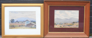 Lot 238 - William Spence (Active c1930-40s) 2 x Framed Watercolours - Tawonga +
