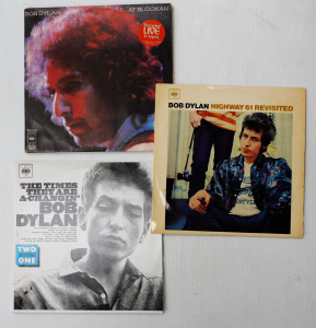 Lot 244 - Group Bob Dylan Vinyl LP Records - Highway 61 Revisited, Times they ar