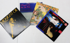 Lot 254 - Group Midnight Oil Vinyl LP Records & 12inclh singles - Head Injur