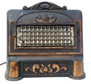 Lot 261 - Vintage Heavy Metal Radiating Heater - with wall plug still attached