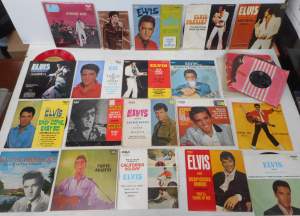 Lot 279 - Group lot Elvis Presley 45rpm Vinyl singles, incl Picture sleeves, sin