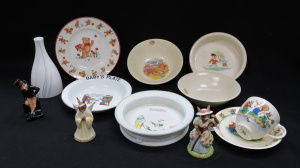 Lot 291 - Mixed group lot Ceramics incl Royal Doulton Bunnykins, Little Bo Peep,