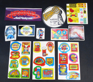 Lot 301 - Small lot - Vintage Stickers - 3 x sheets of Original Scratch & Sn