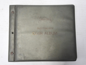 Lot 304 - Vintage Hendo Australian Coin Album w Coins incl 1937 Crown, 1910 Aust