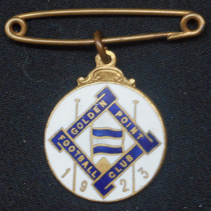 Lot 308 - Vintage 1923 Enamelled Membership Badge for the Golden Point Football