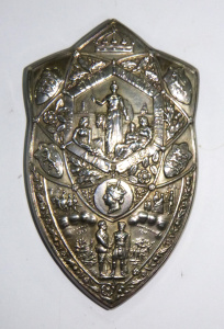 Lot 310 - Victorian Miniature Sterling Silver Copy of the Elcho Challenge Shield