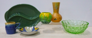 Lot 321 - Group Lot Mixed Ceramics & Glass - incl Beswick, Carltonware, Remu