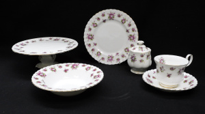 Lot 322 - Group lot of Royal Albert China - Sweet Violets pattern incl Sugar Bow