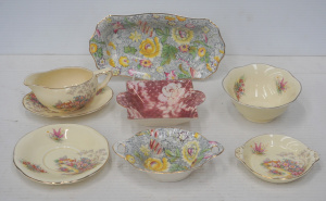 Lot 323 - Group lot vintage Royal Winton incl Jacobina Chintz x 2 dishes, Cottag
