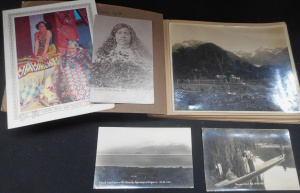 Lot 335 - Vintage Album of New Zealand B&W Postcards, (some titled with adde
