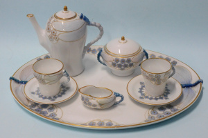 Lot 353 - Circa Mid 1910s Rosenthal Art Nouveau Miniature Coffee set for two - w