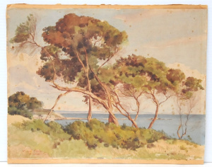 Lot 354 - Victor Ernest Cobb (1876-1945) Unframed Watercolour - At Sandringham (