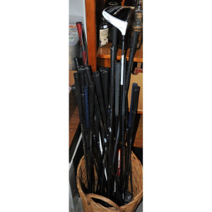 Lot 31 - Lot of Mixed Golf Clubs incl Part Set of Calloway Irons, Heaps Putters