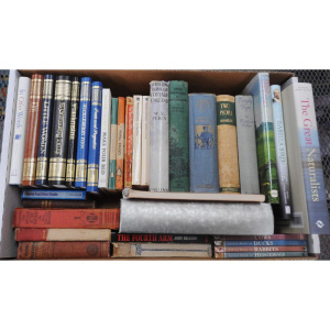 Lot 46 - Box lot of Vintage Hard & Soft Cover Books incl Pride & Prejudi