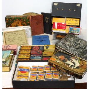 Lot 132 - Mixed Group lot inc Vintage tins - Kentsitas, Lucy Hinton, Kornies Mat