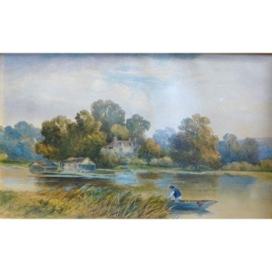 Lot 168 - A Forsyth (British, Active c1880-1900) Framed Watercolour & Gouach