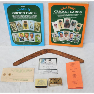 Lot 200 - Small lot mixed items - old set Card Dominoes, Anzac Day 1917 Matchbox
