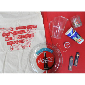 Lot 228 - Group Lot Vintage Novelty Coca-Cola Items - incl Super Yo-Yo, Large La