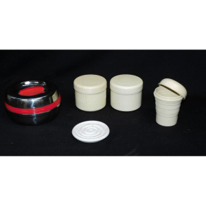 Lot 234 - Small lot - Vintage Kitchen items - white bakelite Art Deco Quickmix L
