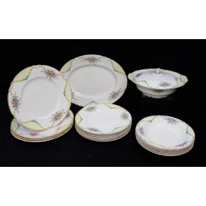 Lot 263 - Vintage China Myott & Sons part dinner set - Floral Bouquet patte