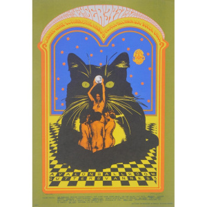 Lot 294 - Vintage Original unframed 1967 Avalon Ballroom Concert Poster for Cann