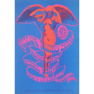 Lot 296 - Vintage Original unframed 1967 Avalon Ballroom Concert Poster for Mill
