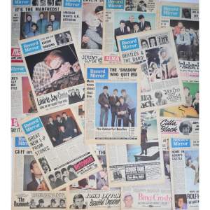 Lot 301 - Group lot - vintage 1963 & 1964 Record Mirror weekly Music Newspap