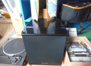Lot 22 - Mixed Group electronics equipment, incl CDC Turntable, Subwoofer, Sharp