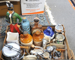 Lot 29 - Box Lot of Bar & Alcohol Related Items incl Decanters, Bottle Opene