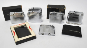 Lot 47 - Lot of Silver Match Cigarette Lighters incl Some in Boxes