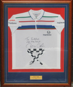 Lot 79 - Framed 1987 Presentation Wimbledon Champion Pat Cash Signed Sergio Tucc