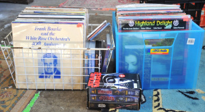 Lot 83 - 2 x Boxes of Vintage Vinyl Records, VHS Tapes, DVDs & CDs incl Star