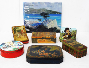 Lot 111 - Mixed Group lot inc vintage tins - Australian Phoenix shortbread, Alle