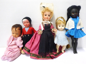 Lot 116 - Group lot of 195070s Dolls inc, Efanbee Tiny Tubber, Baby Love N Touch