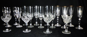 Lot 126 - Group Lot Sets & Pairs of Crystal Wine Glasses - incl Misaka, Bohe