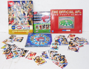 Lot 128 - Group lot of AFL Trading Cards & Albums inc 1998 Official Footy Al
