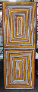 Lot 140 - Robert Nanala Tjapaljarri (1959 - ) Large Stretched Aboriginal Oil Pai